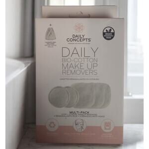 Daily Concepts Daily Bio Cotton Makeup Removers NEW Multi-Pack Vegan Organic